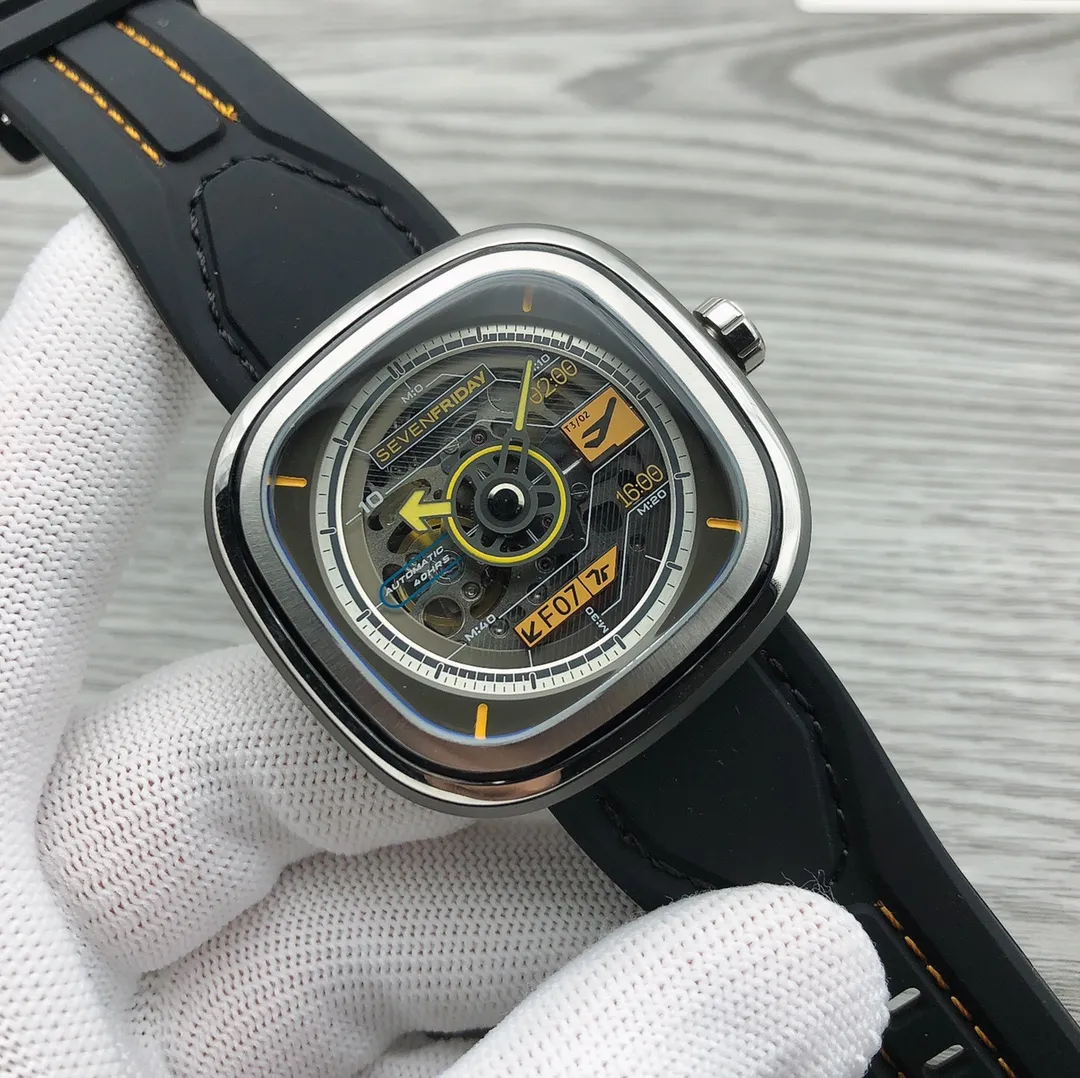 【Tmall Authentic Product】💰1760! Seven Friday's new T3/02 RUNWAY 07 is sold out and discontinued. Limited edition is available 🎮 Following the launch of S1/03 A.K.A «GATE 07», SEVENFRIDAY continues the travel theme and launches T3/02 A.K.A «RUNWAY 07»! • Taking the airport as the design concept, adding diverse and unique details to create a strong travel atmosphere. • «RUNWAY 07» is based on the T series watch, with airport logos and signage graphics added to the surface. «RUNWAY 07» is smaller, thinner and lighter than any other limited edition watch. • The face plate uses the same lenses as sunglasses, creating a transparent and gradient design language, combined with a hollow movement, bringing a new visual experience to the wearer. 🎮 The new T3/02 is equipped with Japanese NH70 movement, which guarantees the accuracy of travel time. Buy now and get an exclusive gift of T-series exclusive silicone strap or exclusive keychain. The quantity is extremely limited, while supplies last.
